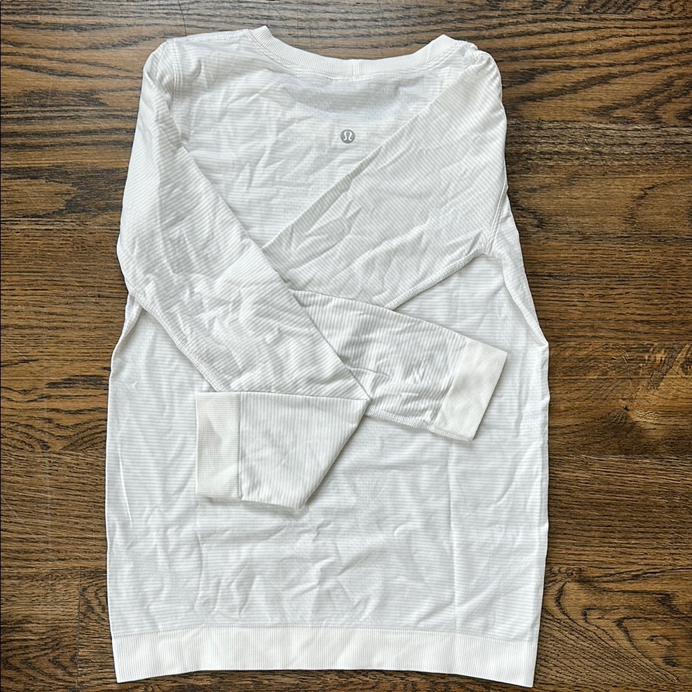 White Lululemon Long Sleeve Shirt